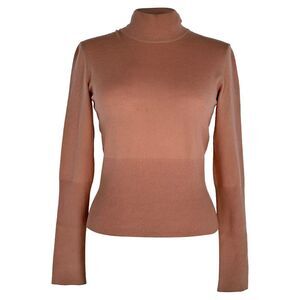 Alaïa Turtle Neck Sweater in Pink Wool
